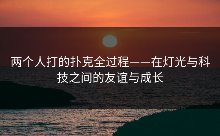 两个人打的扑克全过程——在灯光与科技之间的友谊与成长